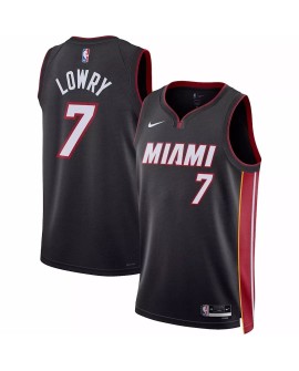 Men's Miami Heat Kyle Lowry #7 Black 22/23 Swingman Jersey - Icon Edition