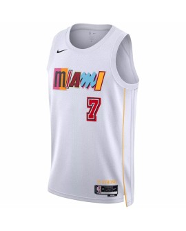 Miami Heat Kyle Lowry #7 Nike White 2022/23 Swingman Jersey - City Edition