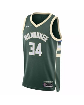 Milwaukee Bucks Giannis Antetokounmpo #34 Nike Hunter Green 2022/23 Swingman Jersey - Icon Edition