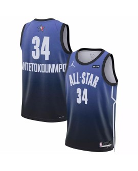 Men's Giannis Antetokounmpo Jordan Brand Blue 2023 NBA All-Star Game Swingman Jersey