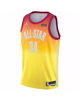 Men's Giannis Antetokounmpo Jordan Brand Orange 2023 NBA All-Star Game Swingman Jersey